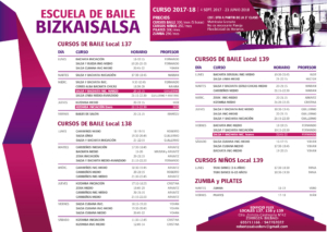 clases baile triptico