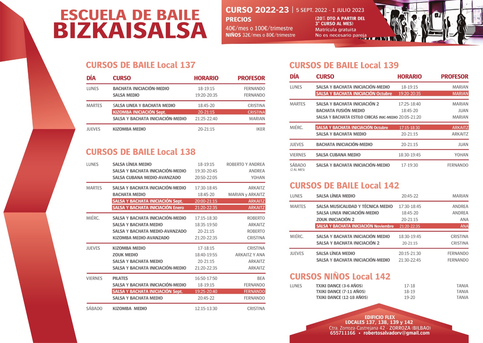 clases bizkaisalsa 2022-2023